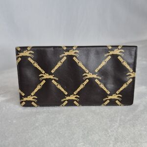 LONGCHAMP PARIS MEN’S LEATHER LONG WALLET MADE IN FRANCE